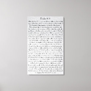 Gott segne den Herrn o mein Soul Bibelverse Psalm Leinwanddruck