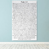 Gott segne den Herrn o mein Soul Bibelverse Psalm Leinwanddruck (Insitu (Holzboden))