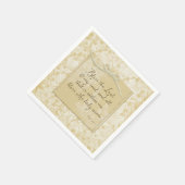 Gott segne den Herrn O mein Soul Serviette (Ecke)