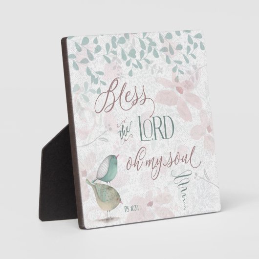 Gott segne den Herrn - PS 103:1 Fotoplatte (Vorderseite)