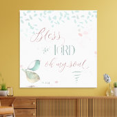 Gott segne den Herrn - PS 103:1 Leinwanddruck (Insitu (Wohnzimmer))