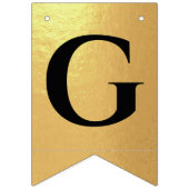 Gott segne den Namen Black Gold Religious Bestätig Wimpelkette (Zweite Fahne)