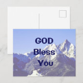 Gott segne dich auf Postkarte (Vorne/Hinten)