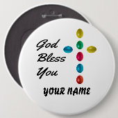 Gott segne dich button (Vorne & Hinten)