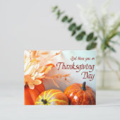 Gott segne dich Erntedank Feiertagspostkarte (Stehend Vorderseite)