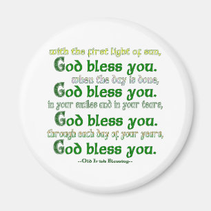 Gott segne dich Irischer Segen Magnet