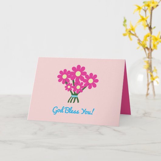 Gott segne dich karte (Gelbe Blume)