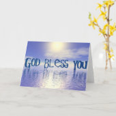 Gott segne dich. karte (Gelbe Blume)