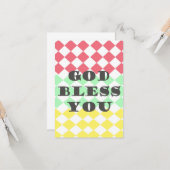 Gott segne dich karte (Vorderseite/Rückseite Beispiel)