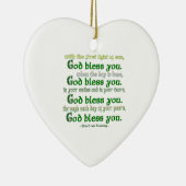 Gott segne dich keramik ornament (Rechts)