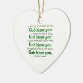 Gott segne dich keramik ornament (Links)
