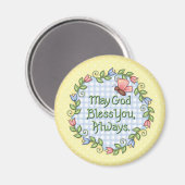 "Gott segne dich..." Magnet (Vorderseite/Rückseite)