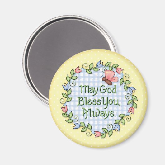 "Gott segne dich..." Magnet (Vorderseite/Rückseite)