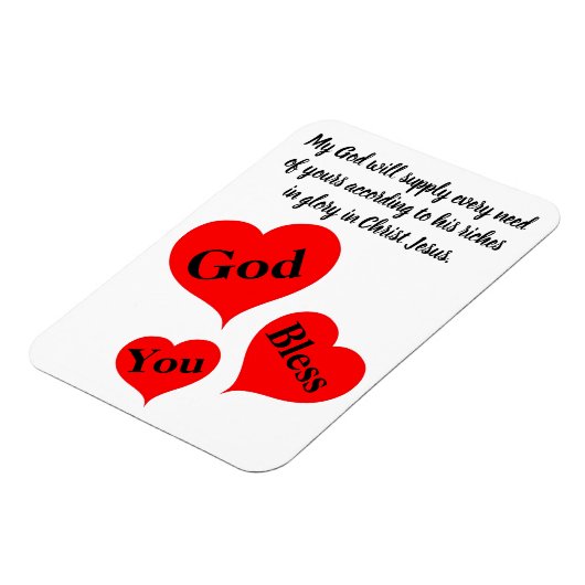 Gott segne dich magnet (Linke Seite)