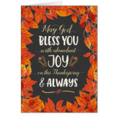 Gott segne dich mit Freude auf Erntedank (Vorne)