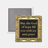 Gott segne dich mit Freude und Frieden Magnet (Vorderseite/Rückseite)