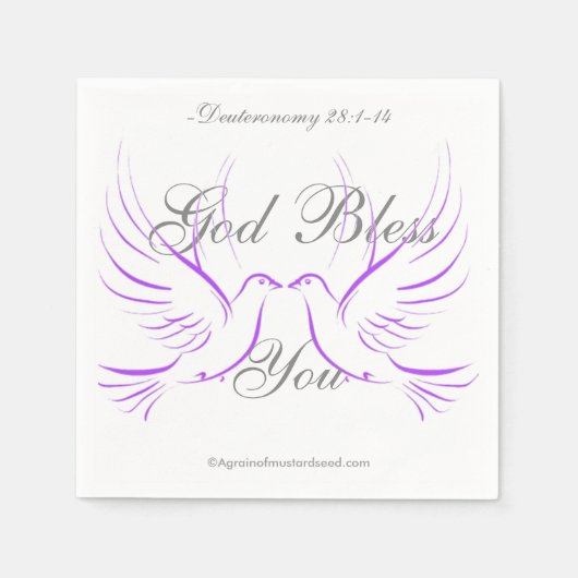 Gott segne dich serviette (Vorderseite)