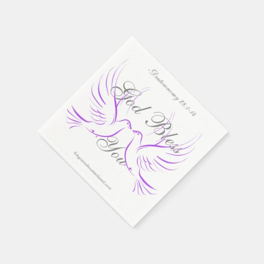 Gott segne dich serviette (Ecke)