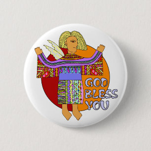Gott segne dich Transparenz Button