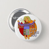 Gott segne dich | Transparenz Button (Vorne & Hinten)
