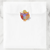 Gott segne dich | Transparenz Runder Aufkleber (Tasche)