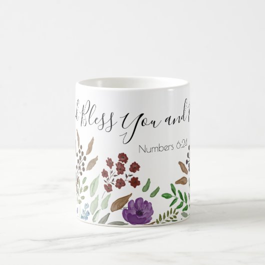 Gott segne dich und Behalt dir die Glaubensskriptu Kaffeetasse (Mittel)