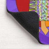 Gott segne dich | violette Wellen Mousepad (Ecke)