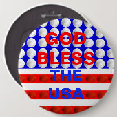 Gott segne die Button-Backed Buttons der USA (Vorne & Hinten)
