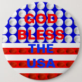 Gott segne die Button-Backed Buttons der USA (Vorderseite)