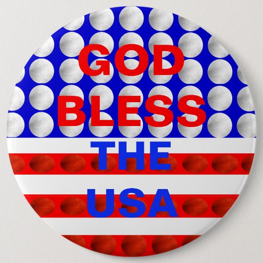 Gott segne die Button-Backed Buttons der USA (Vorderseite)