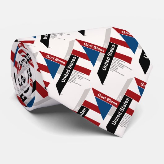 Gott segne die Staaten Krawatte (Gerollt)