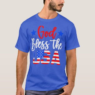 Gott segne die US-amerikanische Flagge am 4. Juli T-Shirt
