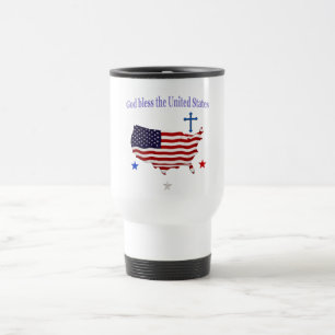 Gott segne die USA Reisebecher