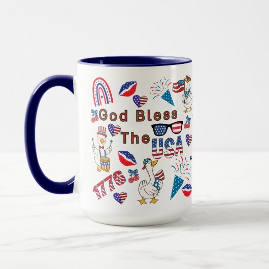 Gott segne die USA Tasse (Links)