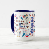 Gott segne die USA Tasse (Vorderseite Links)