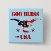 Gott segne die USA-Taste Button (Vorderseite)