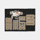 Gott segne diese Gewinner Muskelkraft-Bodybuilding Fleecedecke (Vorderseite (Horizontal))