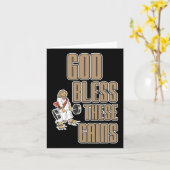 Gott segne diese Gewinner Muskelkraft-Bodybuilding Karte (Gelbe Blume)