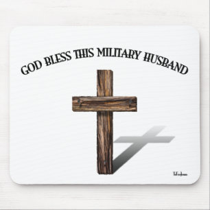 GOTT SEGNE DIESE MILITÄRISCHE EHEMANN mit robustem Mousepad
