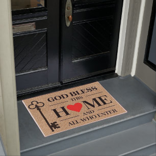 Gott segne diese Zuhause Fußmatte