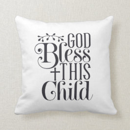 Gott segne dieses Christliche Kinderkissen für das Kissen