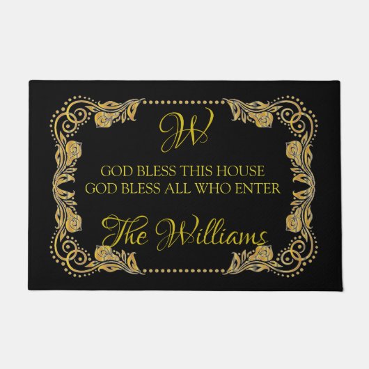 Gott segne dieses Haus Fußmatte (Vorderseite)