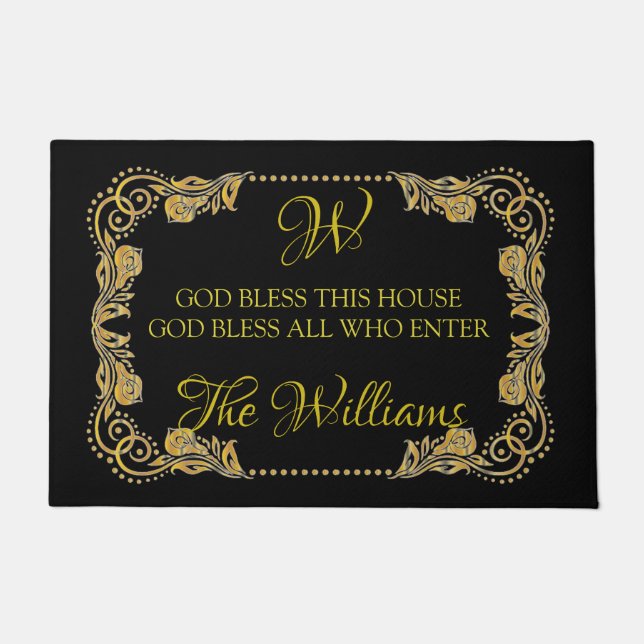 Gott segne dieses Haus Fußmatte (Vorderseite)