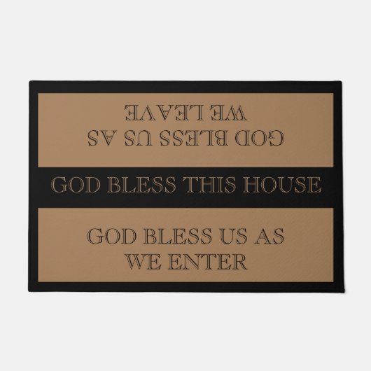 Gott segne dieses Haus Fußmatte (Vorderseite)