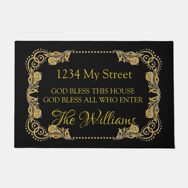 Gott segne dieses Haus Türmatte (Vorderseite)