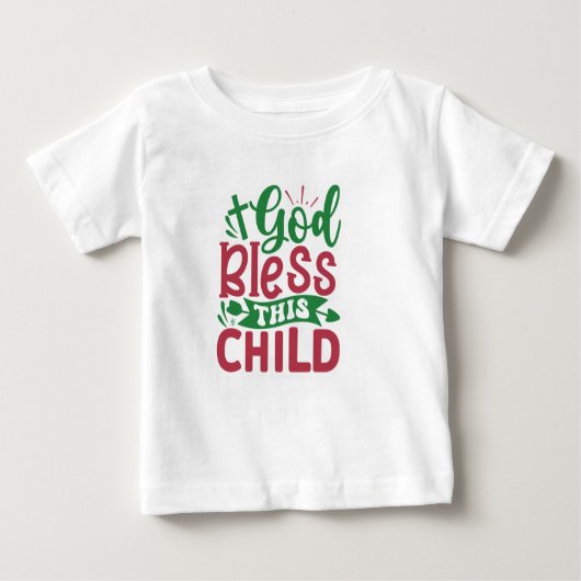 Gott segne dieses Kind Baby T-shirt (Vorderseite)