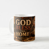 Gott segne dieses Zuhause Kaffeetasse (Vorderseite Links)