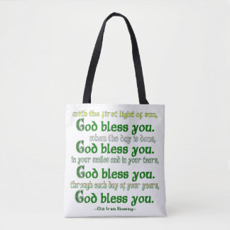 Gott segne euch Irischer Segen Tasche