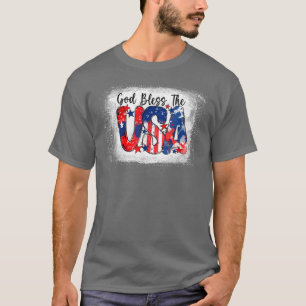 Gott segne geblasen Die US-amerikanische Fahne 4. T-Shirt