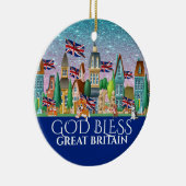 Gott segne Großbritannien Keramik Ornament (Rechts)